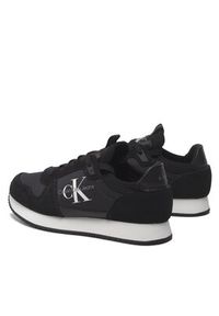 Calvin Klein Jeans Sneakersy Runner Sock Laceup Ny-Lth W YW0YW00840 Czarny. Kolor: czarny. Materiał: zamsz, skóra