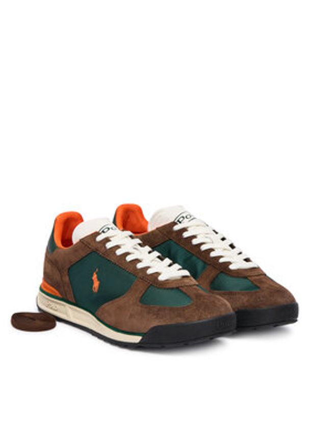 Polo Ralph Lauren Sneakersy Varick Pp 809974040002 Brązowy. Kolor: brązowy. Materiał: zamsz, skóra