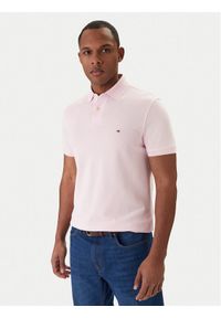 TOMMY HILFIGER - Tommy Hilfiger Polo 1985 MW0MW17770 Różowy Regular Fit. Typ kołnierza: polo. Kolor: różowy. Materiał: bawełna #1