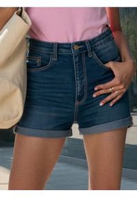 Sinsay - Szorty jeansowe - granatowy. Kolor: niebieski. Materiał: jeans