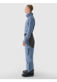 4f - 4F Spodnie snowboardowe membrana 10000 męskie - granatowe XXL. Kolor: niebieski. Materiał: dzianina, tkanina, materiał. Wzór: gładki. Sezon: zima. Sport: snowboard #2