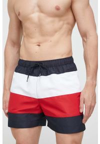 TOMMY HILFIGER - Tommy Hilfiger szorty kąpielowe kolor granatowy. Kolor: niebieski. Materiał: tkanina #1