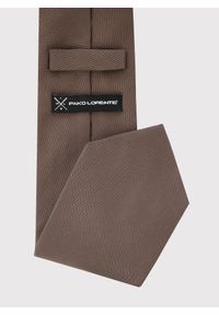 Pako Lorente - Brązowy krawat męski. Kolor: brązowy. Materiał: poliester. Wzór: gładki #3