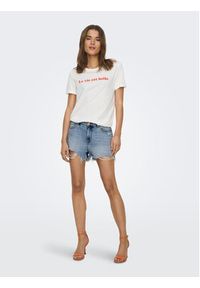 only - ONLY Szorty jeansowe Pacy 15256232 Niebieski Regular Fit. Kolor: niebieski. Materiał: bawełna, jeans #7