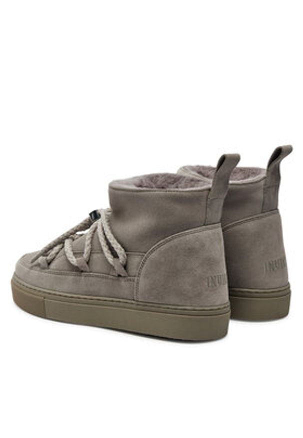 Inuikii Śniegowce Classic Low 75202-004 Szary. Kolor: szary. Materiał: zamsz, skóra