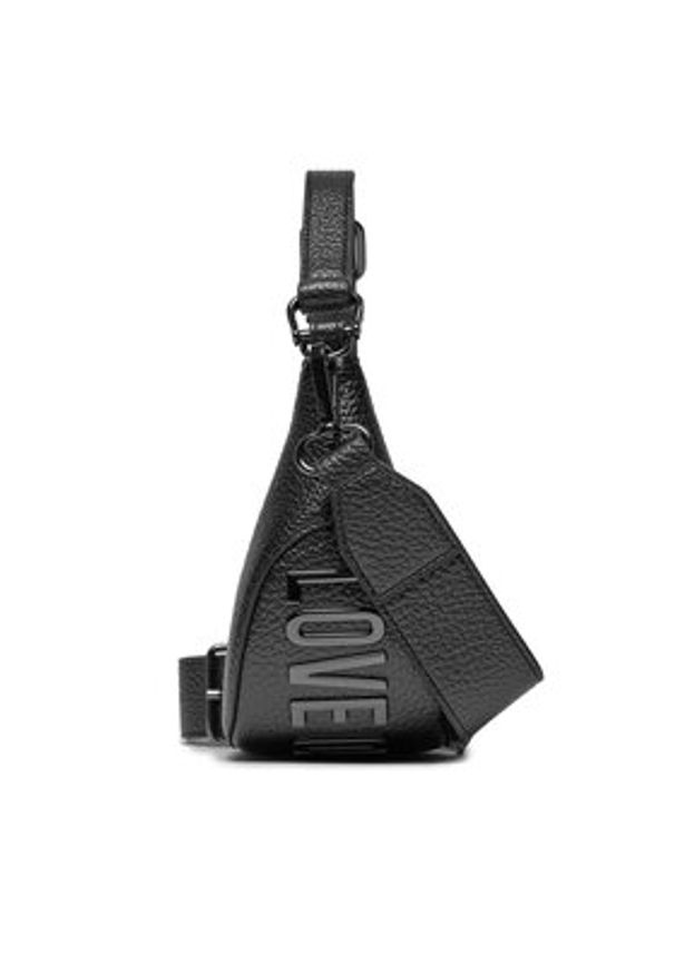 Love Moschino - LOVE MOSCHINO Torebka JC4019PP1ILT100A Czarny. Kolor: czarny. Materiał: skórzane