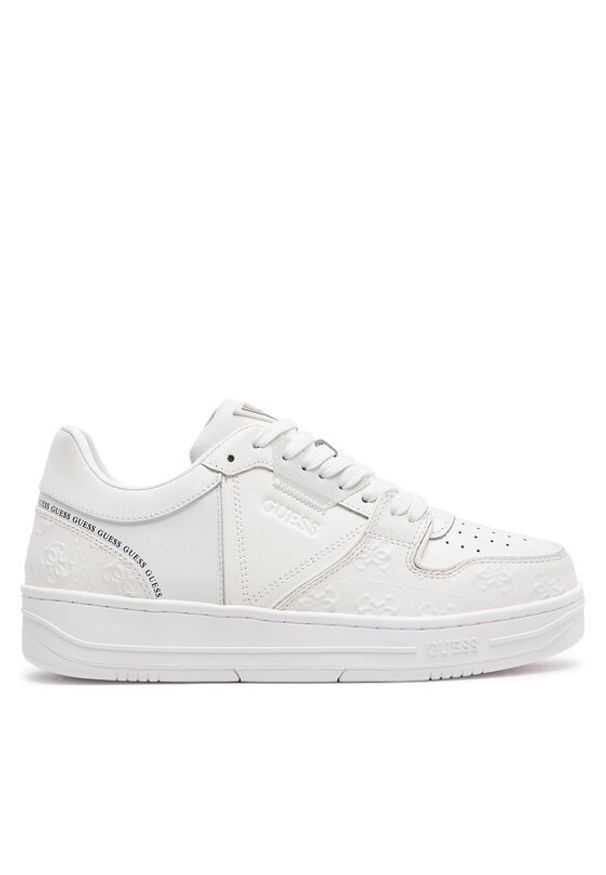 Guess Sneakersy Ancona I FMJANI ELL12 Biały. Kolor: biały. Materiał: skóra
