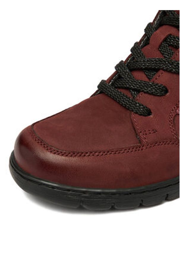 Go Soft Trzewiki CEO-WI23-GHANA-07 Bordowy. Kolor: czerwony. Materiał: skóra, nubuk