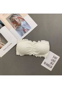 Intica - Biustonosz bez ramiączek uniwersalny dopasowanie i wsparcie Maybelle. Kolor: biały. Materiał: materiał