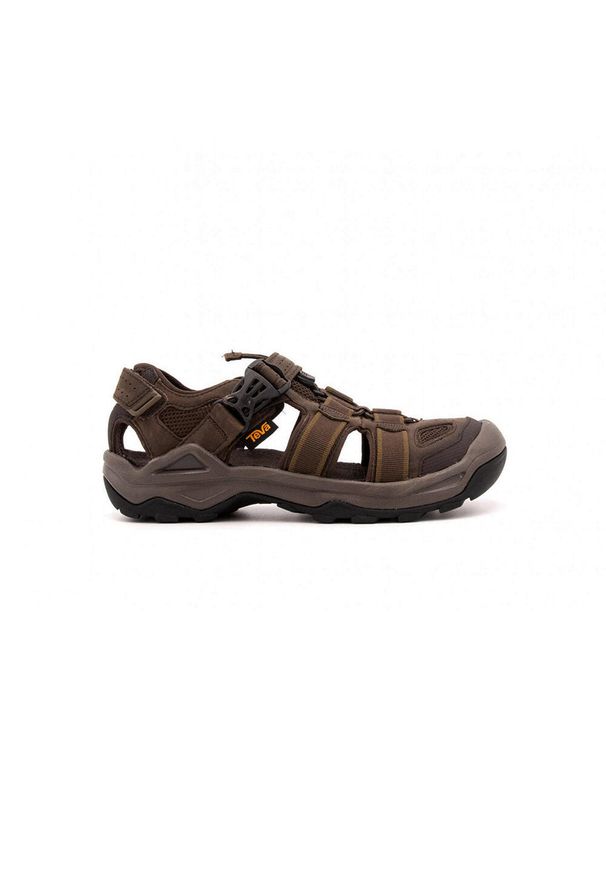 Teva - Sandały męski Omnium 2 Leather - brąz. Kolor: brązowy. Sezon: lato. Sport: turystyka piesza
