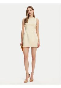 Elisabetta Franchi Sukienka koktajlowa AB-772-51E2-DC7 Żółty Slim Fit. Kolor: żółty. Materiał: syntetyk. Styl: wizytowy #5
