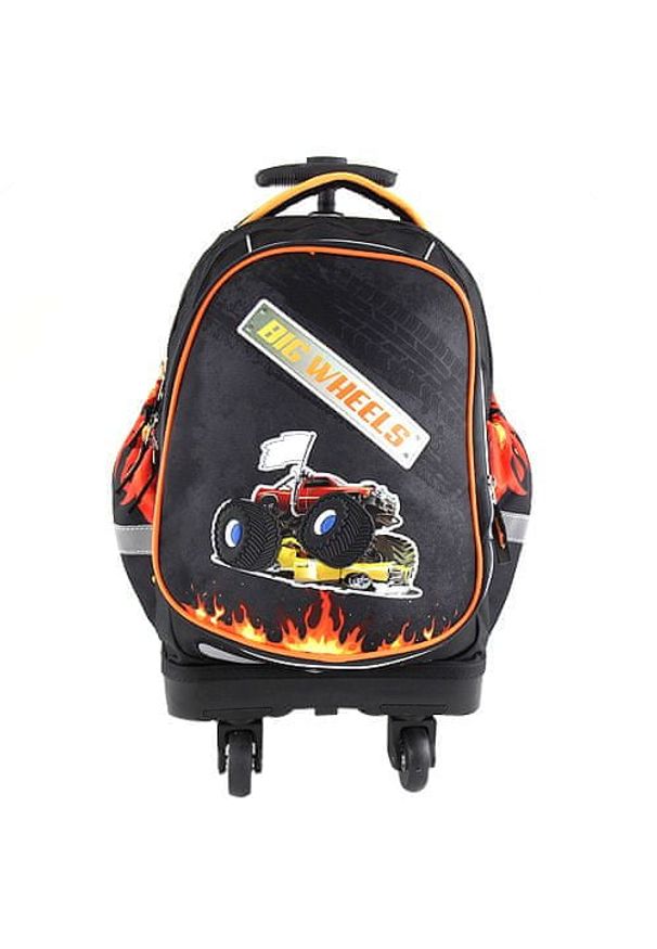 Target Docelowy wózek plecaka szkolnego, Duże koła, kolor czarny. Kolor: czarny