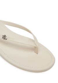 Lauren Ralph Lauren - LAUREN RALPH LAUREN Japonki Raquel 802953931009 Biały. Kolor: biały. Materiał: skóra #4