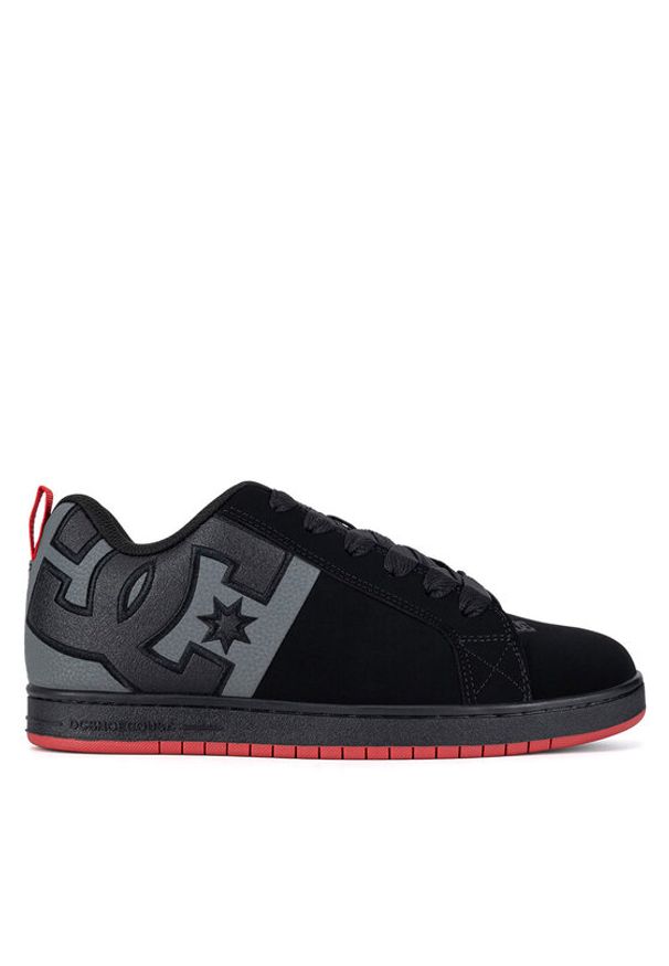 DC Shoes Sneakersy COURT GRAFFIK SQ ADYS100442-BYR Czarny. Kolor: czarny. Materiał: skóra