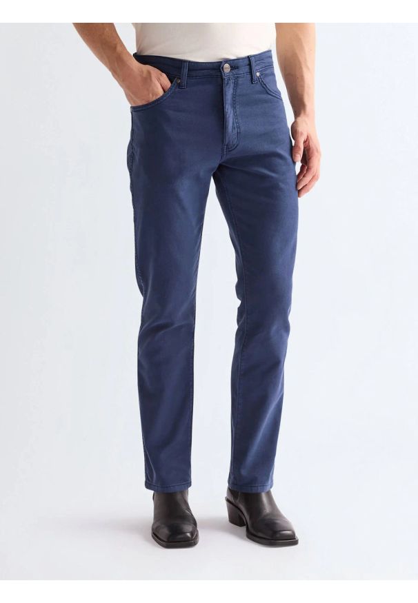 Wrangler - MESKIE SPODNIE WRANGLER LARSTON NAVY 112368492