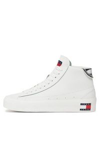 Tommy Jeans Sneakersy Tjw Vulc Leather Plat Mc EN0EN02285 Biały. Kolor: biały #2