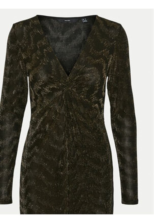 Vero Moda Sukienka koktajlowa Lucy 10316745 Brązowy Slim Fit. Kolor: brązowy. Materiał: syntetyk. Styl: wizytowy