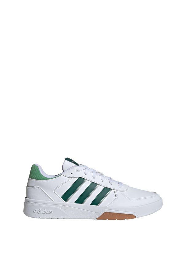 Adidas - CourtBeat Court Lifestyle Shoes. Kolor: biały, zielony, szary, wielokolorowy. Materiał: materiał. Sport: tenis