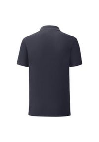 FRUIT OF THE LOOM - Koszulka Polo Męska Iconic. Typ kołnierza: polo. Kolor: niebieski