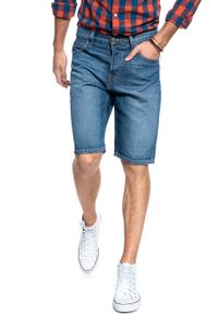 Lee - MĘSKIE SPODENKI JEANSOWE LEE 5 POCKET SHORT RIGID MID L73ELJWG. Materiał: jeans #9