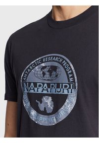 Napapijri T-Shirt S-Bollo NP0A4H9K Granatowy Regular Fit. Kolor: niebieski. Materiał: bawełna #3