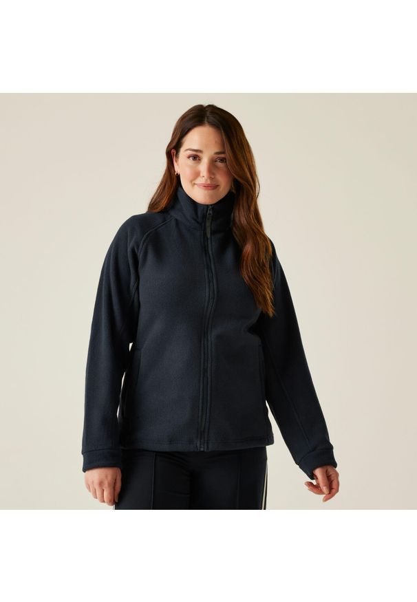 Regatta - Damski polar Thor III z pełnym zamkiem błyskawicznym. Kolor: turkusowy, niebieski, wielokolorowy. Materiał: polar. Sezon: zima. Sport: turystyka piesza