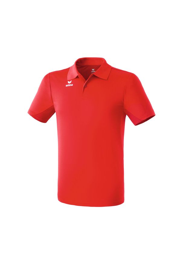 ERIMA - Polo Erima Fonctionnel. Typ kołnierza: polo. Kolor: czerwony. Sport: piłka nożna