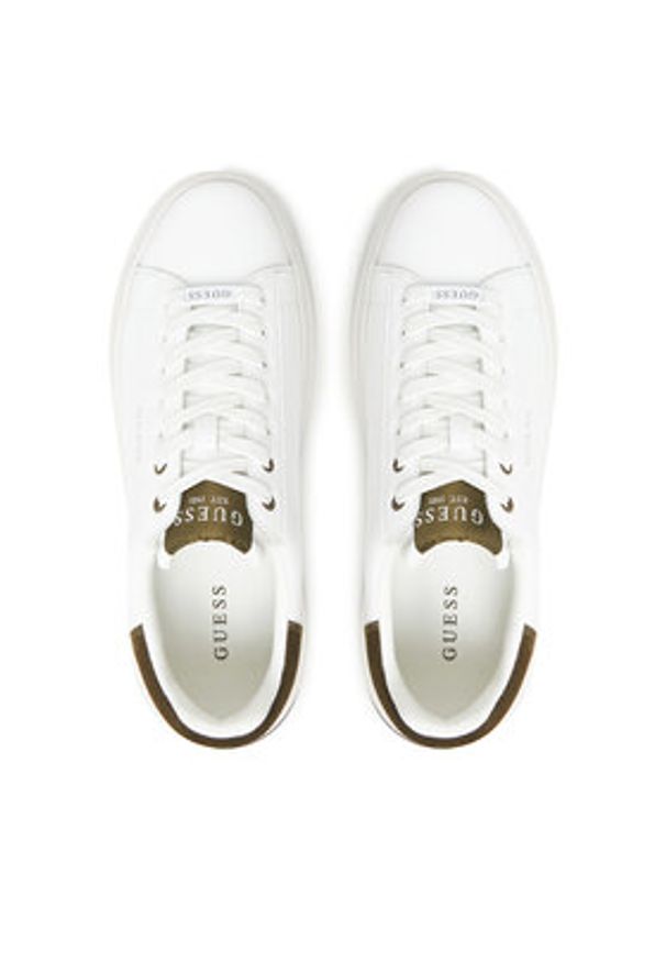 Guess Sneakersy FMTLBA LEL12 Biały. Kolor: biały. Materiał: skóra