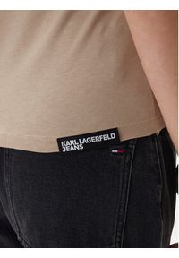 Karl Lagerfeld Jeans T-Shirt A1W17004 Zielony Slim Fit. Kolor: zielony. Materiał: bawełna #3