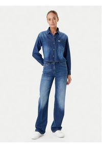 Guess Jeans Koszula jeansowa W5YH0D D5M8A Granatowy Regular Fit. Kolor: niebieski. Materiał: bawełna