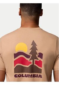 columbia - Columbia T-Shirt Explorers Canyon™ 2036451 Beżowy Regular Fit. Kolor: beżowy. Materiał: bawełna #3