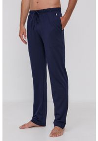 Polo Ralph Lauren Spodnie piżamowe 714844762002 męskie kolor granatowy gładkie. Kolor: niebieski. Wzór: gładki #1