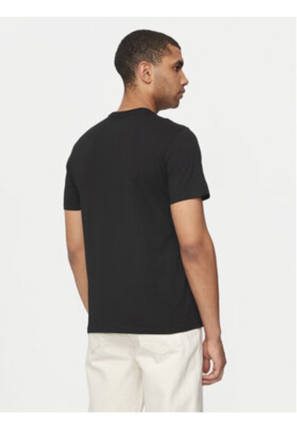 Guess T-Shirt M4YI86 K9RM1 Czarny Slim Fit. Kolor: czarny. Materiał: bawełna