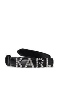 Karl Lagerfeld - Pasek Damski KARL LAGERFELD 230W3104 Black 999. Kolor: czarny. Materiał: skóra #1