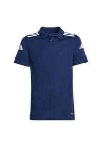 Adidas - Koszulka polo bawełniana dla dzieci adidas Squadra25. Typ kołnierza: polo. Kolor: niebieski, biały, wielokolorowy. Materiał: bawełna. Sport: piłka nożna #1