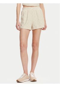 Guess Szorty sportowe V5GD16 KCT02 Beżowy Regular Fit. Kolor: beżowy. Materiał: syntetyk
