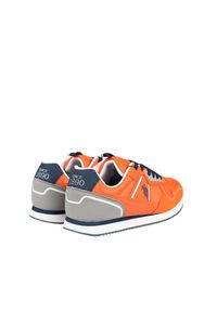 U.S. Polo Assn. Sneakersy "Nobil004" | Nobil004 | Mężczyzna | Pomarańczowy. Kolor: pomarańczowy. Materiał: materiał, skóra ekologiczna. Wzór: nadruk, aplikacja #4