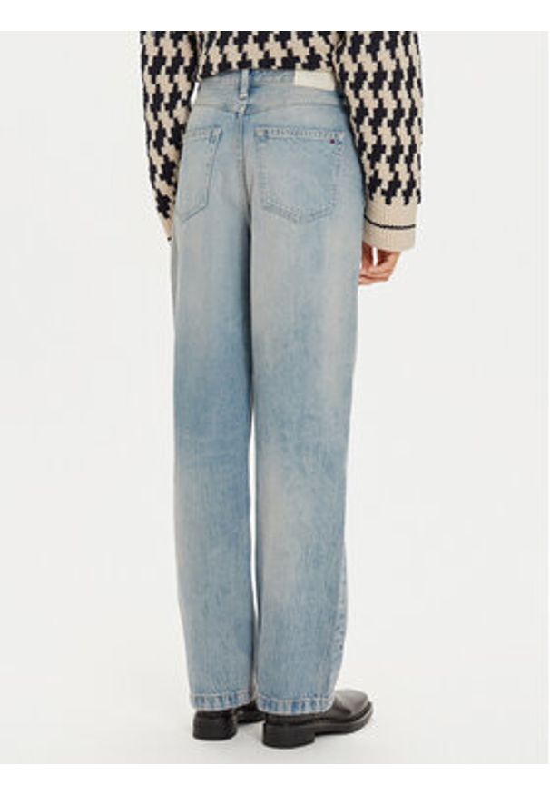TOMMY HILFIGER - Tommy Hilfiger Jeansy WW0WW42812 Niebieski Straight Fit. Kolor: niebieski
