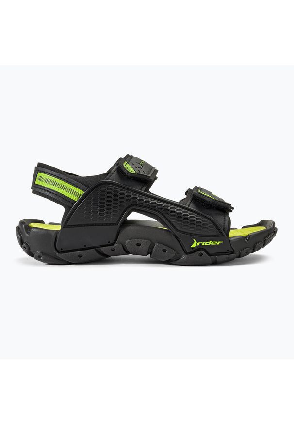 Rider - Sandały dziecięce RIDER Tender XII Kids. Kolor: czarny, zielony, wielokolorowy. Styl: sportowy