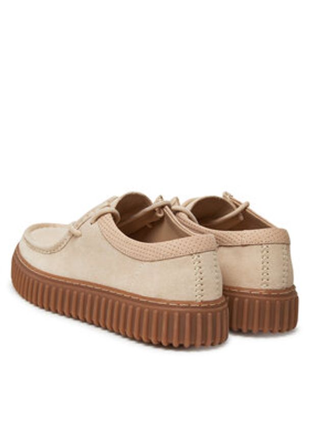 Clarks Półbuty Torhill Low 26180906 Écru. Materiał: skóra