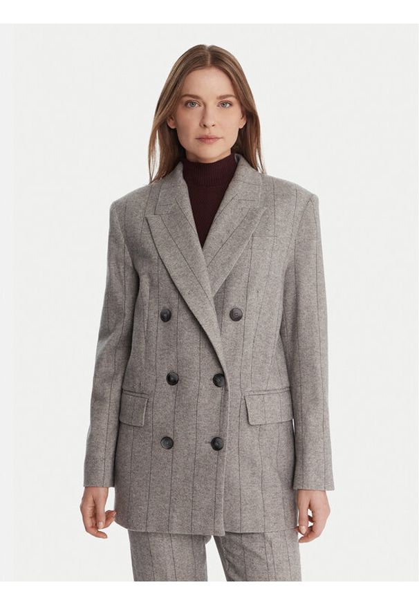 MAX&Co. Marynarka Iames 2526046084200 Szary Relaxed Fit. Kolor: szary. Materiał: syntetyk