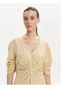 DKNY Sukienka codzienna D2A4BIAM Beżowy Regular Fit. Okazja: na co dzień. Kolor: beżowy. Materiał: lyocell. Typ sukienki: proste. Styl: casual #5