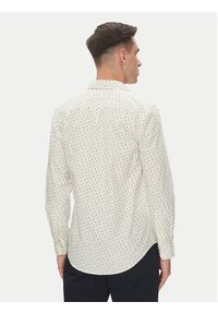 TOMMY HILFIGER - Tommy Hilfiger Koszula MW0MW38559 Beżowy Slim Fit. Kolor: beżowy. Materiał: bawełna #3