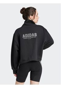 Adidas - adidas Bluza IR8379 Czarny Oversize. Kolor: czarny. Materiał: bawełna #2