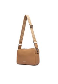 Calvin Klein Torebka Webbing 2X Strap Lg Camera Bag LV04F3642G Beżowy. Kolor: beżowy. Materiał: skórzane #2