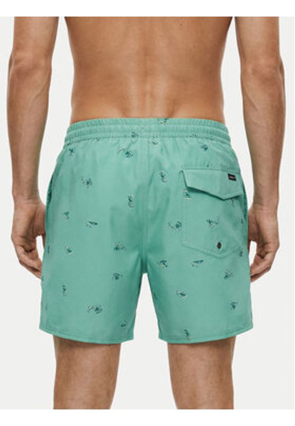 Quiksilver Szorty kąpielowe Stretch Printed Volley 16 EQYJV04217 Błękitny Regular Fit. Kolor: niebieski. Materiał: syntetyk