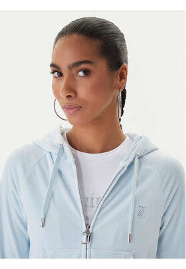 Juicy Couture Bluza Madison JCWAS225306 Błękitny Slim Fit. Kolor: niebieski. Materiał: syntetyk