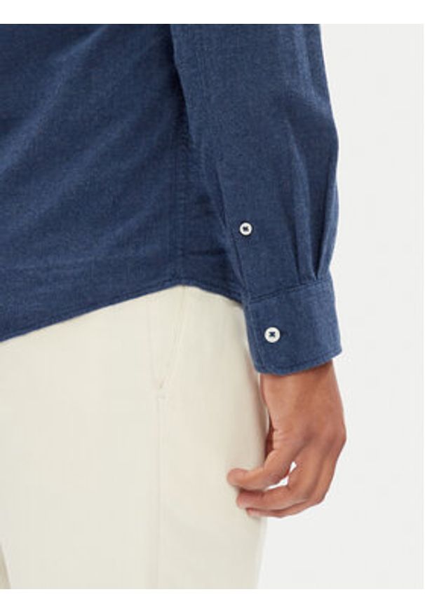 Pepe Jeans Koszula Aaron PM308804 Niebieski Regular Fit. Kolor: niebieski. Materiał: bawełna