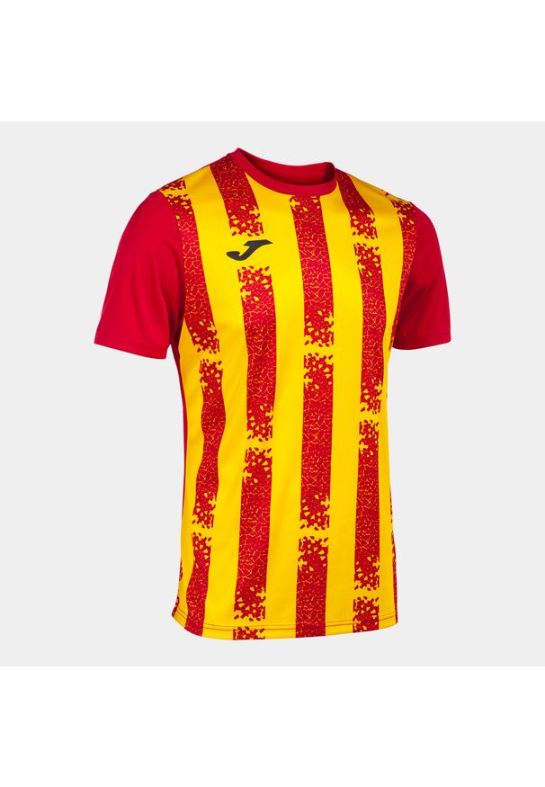Koszulka treningowa męska Joma Camiseta Manga Corta Inter Iii. Kolor: czerwony, wielokolorowy, żółty. Materiał: poliester. Długość rękawa: krótki rękaw. Długość: krótkie. Sport: piłka nożna