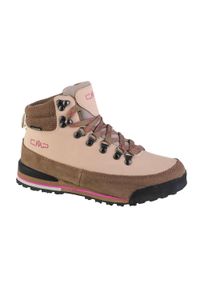 Buty trekkingowe damskie, CMP Heka WP Wmn Hiking. Kolor: różowy, brązowy, biały, wielokolorowy, beżowy. Materiał: nubuk
